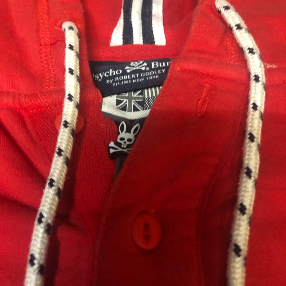 Psycho Bunny Red Hoodie